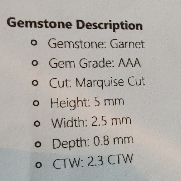 Women's Garnet necklace - Picture 7 of 8